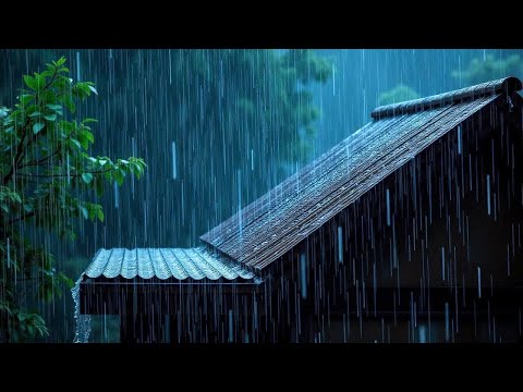 No Ads Rain Sounds for Sleeping - ASMR Heavy Rain On Tin Roof for Calm Mind & Easy Sleep