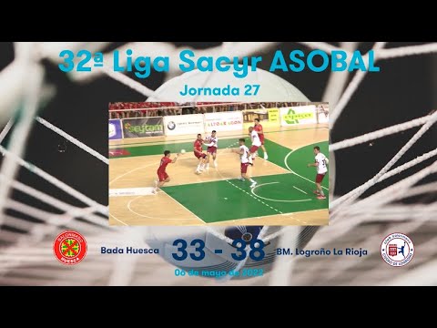 32ª Liga Sacyr ASOBAL J27: Bada Huesca  - BM. Logroño La Rioja 33-38