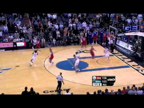 John Wall 25pts 6asts vs 76ers *fights Evan Turner* 23 Nov 2010