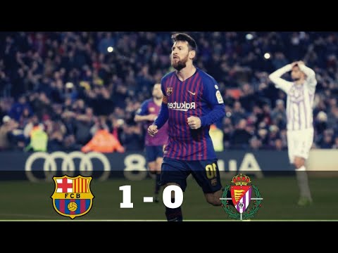 Barcelona 1 - 0 Real Valladolid Highlights & Goals 2019 HD - Dailysport