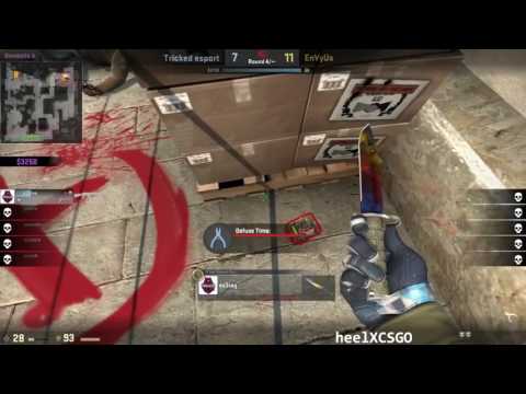 CSGO ScreaM stand in for EnVyUs vs Tricked Dust2 IEM Katowice 2017 EU Closed Qualifier