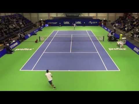 Lotto NK Tennis 2014 - Haase slaat superwinner met links