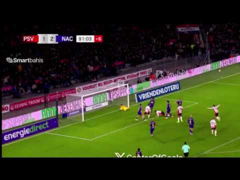 Doelpunt van Armando Obispo PSV vs NAC Breda