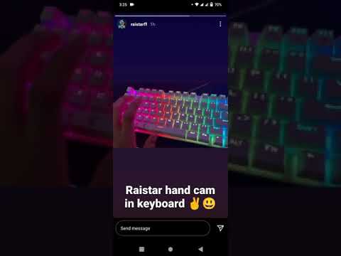 Raistar hand cam in keyboard 💕💕#raistar #gyangaming
