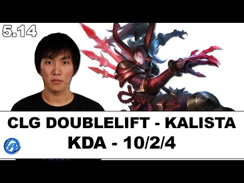 CLG Doublelift(Kalista) vs TSM WildTurtle(Lucian) - NA SoloQ