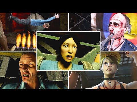 SAW II: Flesh & Blood (PS3/Xbox360) - All Bosses Traps