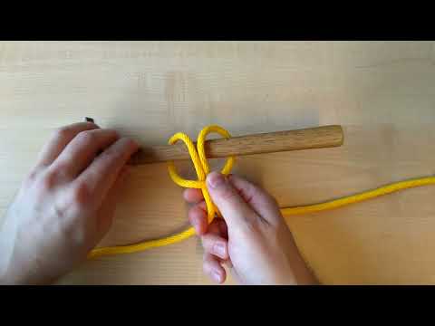 Ankarstygn - Bind fast ett rep i en balk, ett rör eller en gren