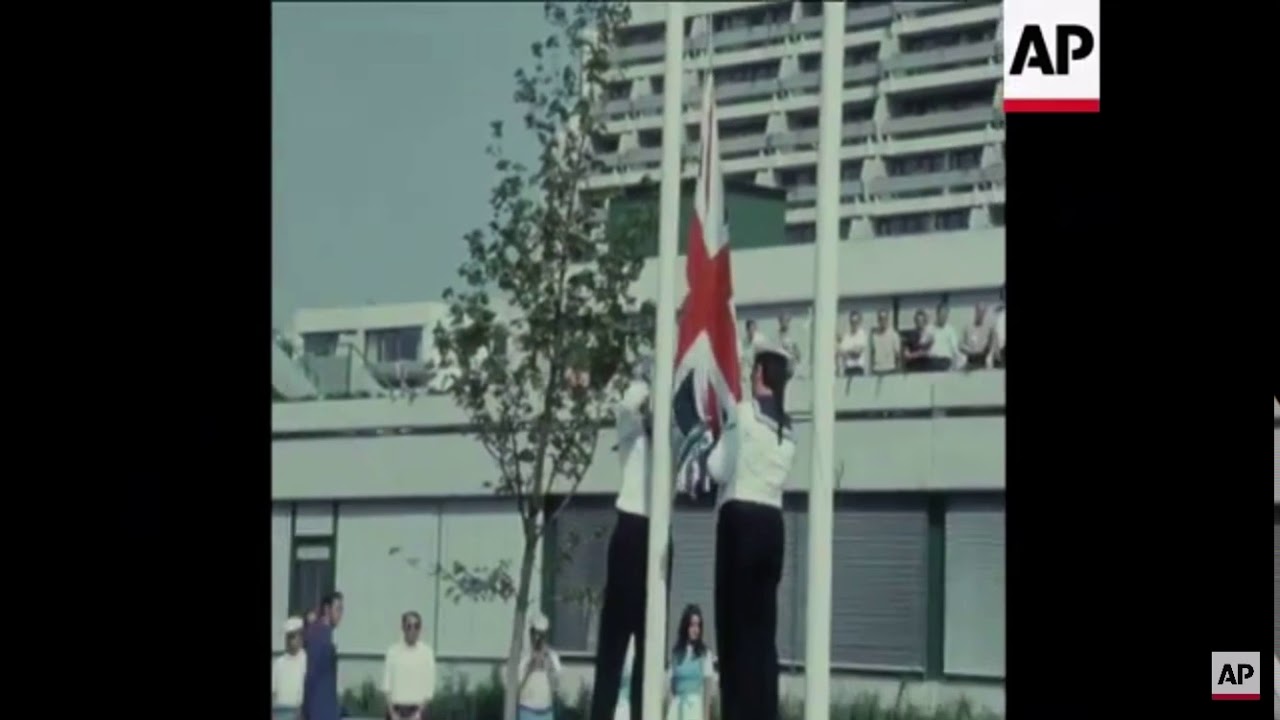 God Save The Queen - 1972 Rhodesia Flag Munich Olympic Village