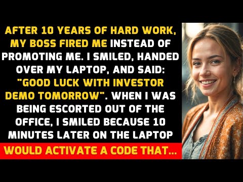 After 10 years of hard work, my boss fired me instead of promoting me. And then I...