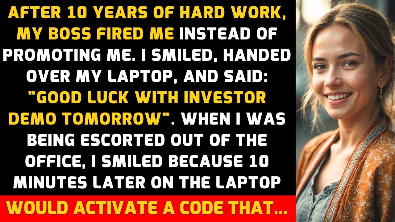 After 10 years of hard work, my boss fired me instead of promoting me. And then I...