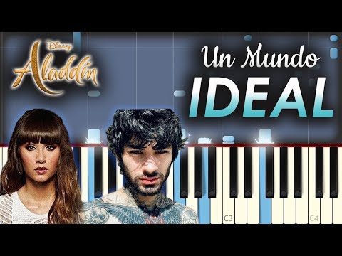 ZAYN, Aitana - Un Mundo Ideal | Piano Tutorial / Cover | Aladdín