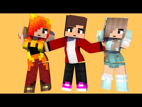 SUPER IDOL FIRST MEET LOVEFOOL BADBOY MAIZEN FIRE AND ICE PRINCESS - MINECRAFT ANIMATION #shorts