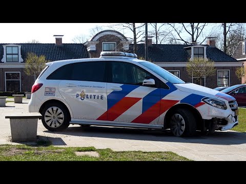[16.04.2020] Politie botst op bankje na uitdelen boetes Markt Dokkum