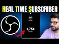 How to Add Realtime Sub Count OBS Live Stream Setup in OBS Studio (Quick Tutorial in Hindi)