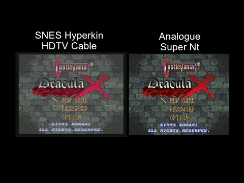 Comparison - SNES Hyperkin HDTV Cable and the Analogue Super Nt - Castlevania: Dracula X - SNES (HD)