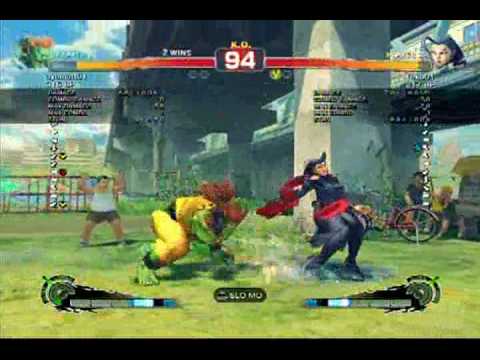 SSF4 - ayomatt01 (Blanka) vs. Yoko01 (Rose) Match 6