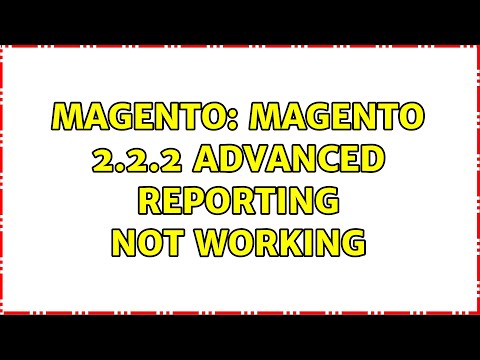 Magento: Magento 2.2.2 Advanced Reporting Not working
