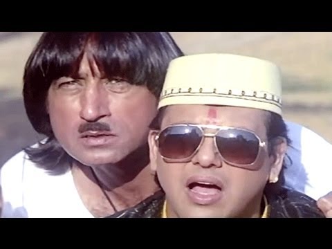 Raja Babu Comedy Scene - Govinda Helps Villagers