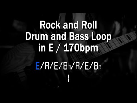 Rock and Roll Drum/Bass Loop in E - 170bpm