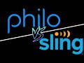 SlING TV VS  PHILO - TWO OF THE BEST STREAMING SERVICES GOES HEAD TO HEAD | ONE WINNER!!
