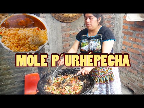 MOLE MEXICANO ESTILO P'URHÉPECHA CON POLLO PARA TODO EVENTO O FIESTA MEXICANA