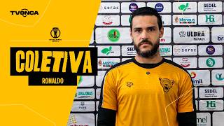 Entrevista coletiva atacante Ronaldo | pré-jogo Confiança-SE x Amazonas Brasileiro Série C rodada 1