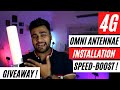 Boost Your Data Speed With External Omni Antennae Setup ! Really Works ? Giveaway !