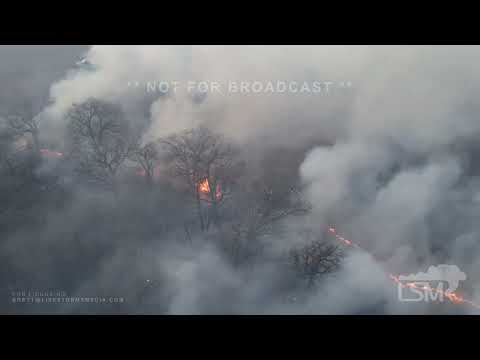 01-10-2023 Bowie, TX  - Grass fire claims multiple homes & vehicles