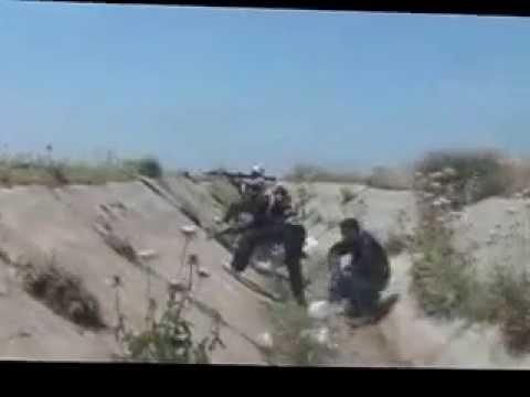 استهداف دبابة داخل كتيبة الخضر في ريف درعا من قبل لواء المعتز بالله