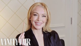 Lindsay Lohan Gets Ready for the Vanity Fair Oscar Party | Vanity Fair