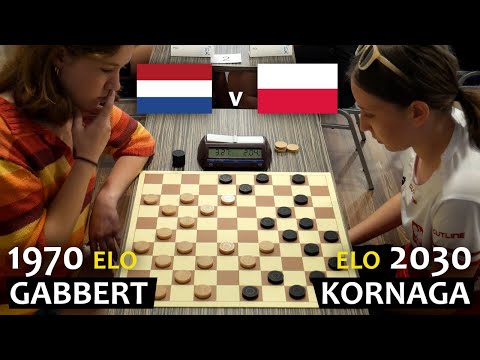 MISSED CHANCES IN A GAME OF CHECKERS ⚪️ GABBERT v. KORNAGA ⚫️ EUROPEAN BLITZ CHAMPIONSHIP
