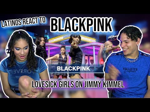 Waleska & Efra react to BLACKPINK - 'Lovesick Girls' on Jimmy Kimmel Live | REACTION