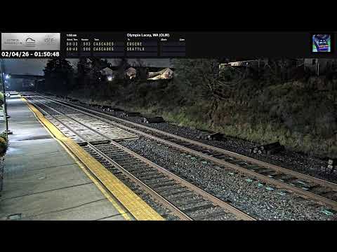 Olympia-Lacey Centennial Station Live Railcam - Olympia-Lacey, Washington #steelhighway