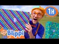 Learn To Count 1 To 10 With 123 Boxes 1 HOUR BEST OF BLIPPI Educational Videos For Kids Toys