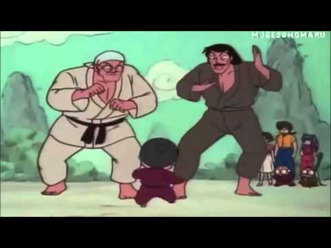 Ranma - Tendo y Saotome derrotan a Happosai