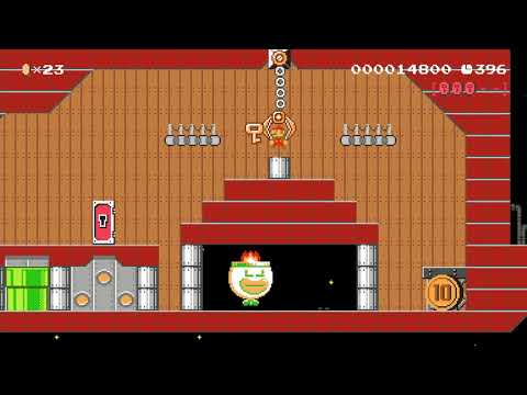 解放せよ!クラウンテレサの飛行船 by ねむのき - Super Mario Maker 2 - No Commentary 1bz