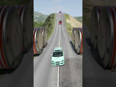 Cars Bollard Hill Crush – BeamNG.drive #shorts #beamngdrive #bmw