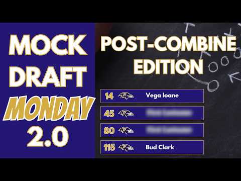 BALTIMORE RAVENS MOCK DRAFT 2.0 - Scouting Combine  Over Reactions