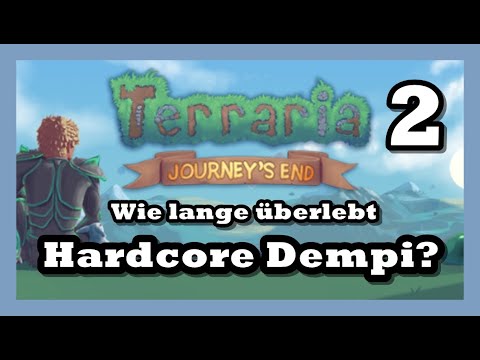 Schmerz für Erz im Untergrund - HARDCORE Charakter - TERRARIA JOURNEYS END