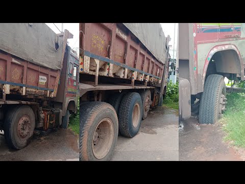 Tipper Truck First Gear Failure Suddenly Stuck In Mud Pit | Lorry Videos | Fully Loaded Truck Stuck