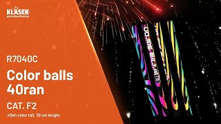 Římská svíce Color Balls