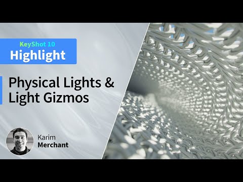 What's New In KeyShot 10 Webinar Highlight - Physical Lights & Light Gizmos