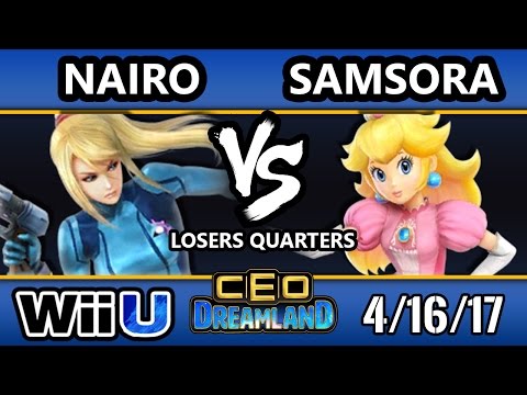 CEO Dreamland 2017 Smash 4 - Samsora (Peach) Vs. NRG | Nairo (ZSS) SSB4 Losers Quarters