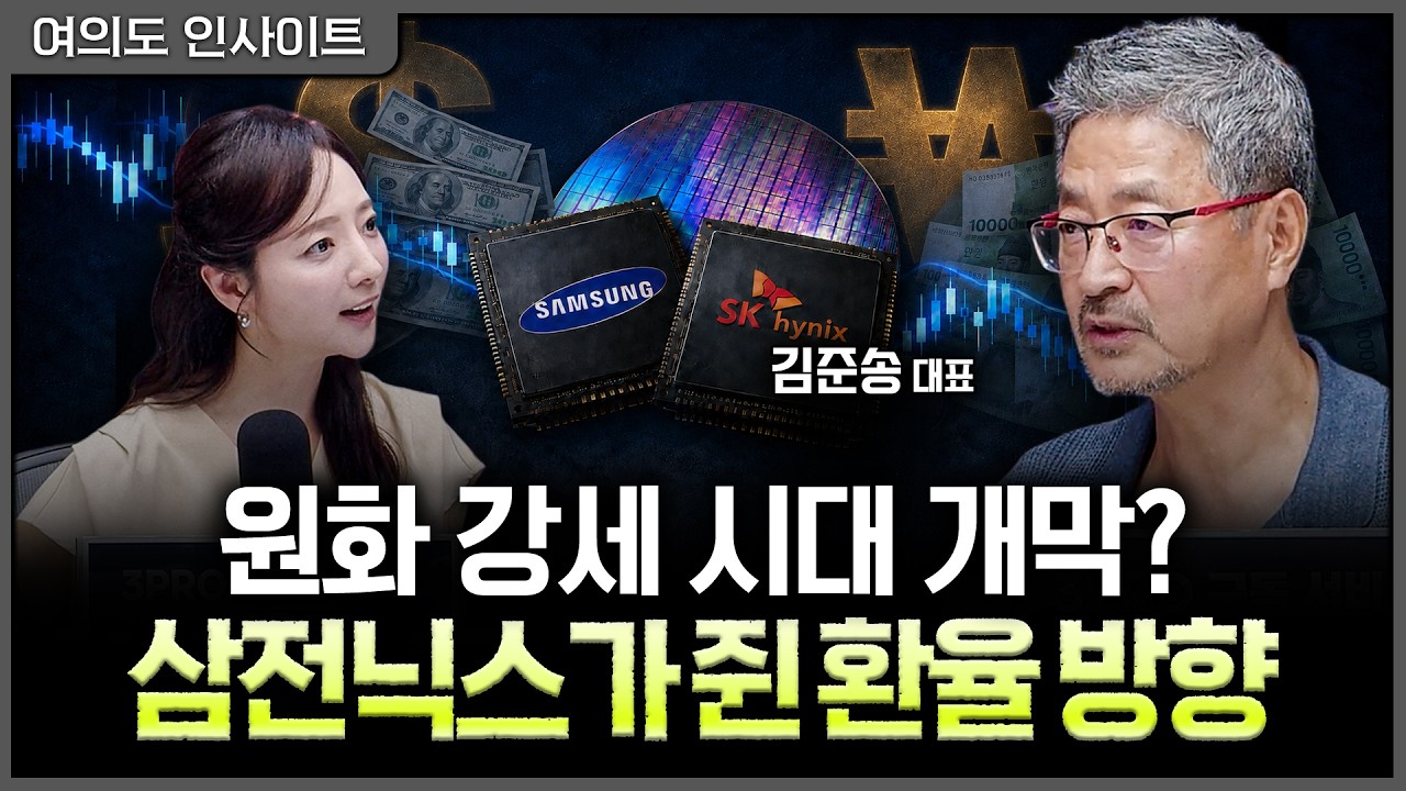 삼전닉스 움직임이 만든 원화 강세, 환율 방향은 더 아래로?ㅣ홍선애, 김준송 김준송TV 대표 [여의도 인사?