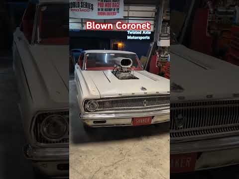 Blown 1965 Dodge Coronet #twistedaxlemotorsports #youtubeshorts #cars #explorepage #mopar #awesome