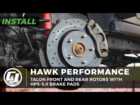 2007-2018 Jeep Wrangler Install | Hawk Performance Talon Rotors with HPS-5.0 Pads