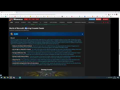 WoW BlizzConline Leaks Shadowlands Patch 9.1 Chains of Domination & The Burning Crusade Classic TBC