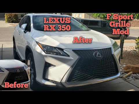 Lexus Rx350 Grille removal and fsport grille installation