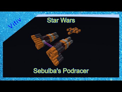 Star Wars Sebulba's Podracer in Minecraft - Tutorial