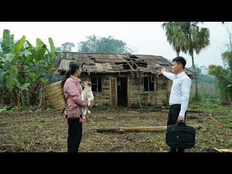 Kind man gives an abandoned house to single mother - Life begins again from zero